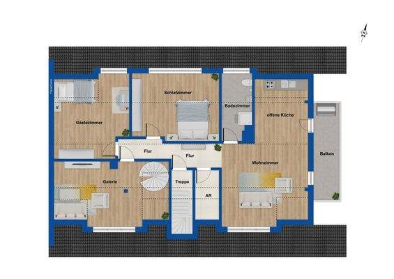 Grundriss Dachgeschoss