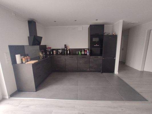 Moderne graue Küche