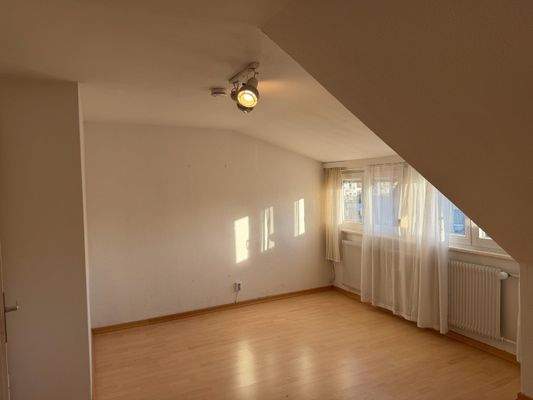 Schlafzimmer Blick Richtung Gaube