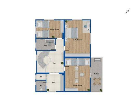 Grundriss Obergeschoss