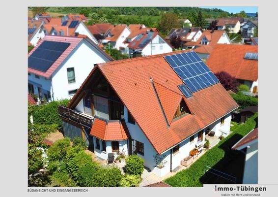 Südansicht und Eingangsbereich