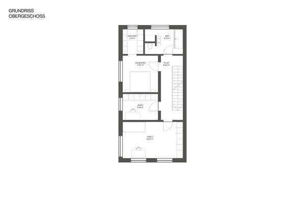 Grundriss Endhaus Obergeschoss