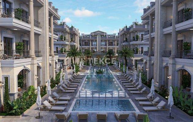 Apartments in Complex with Pool Near the Beach in İskele