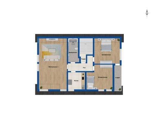 Grundriss Obergeschoss