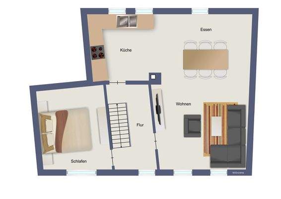 Haus 1 - Obergeschoss