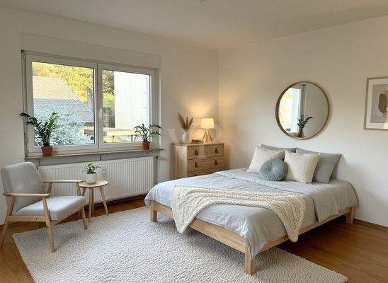 Beispiel Schlafzimmer (KI generiert)