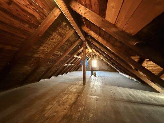 Dachboden als Wäscheboden