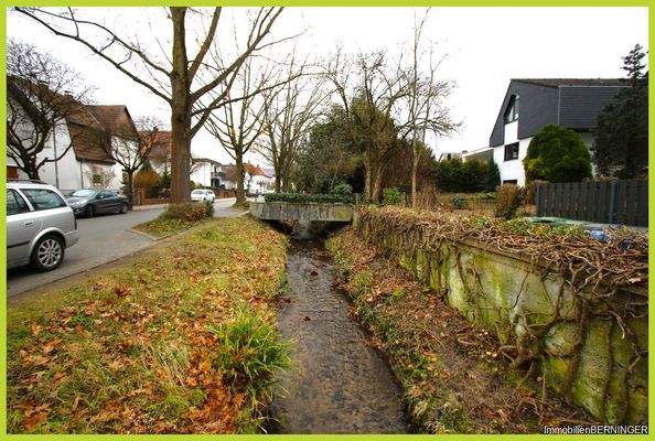 Bachlauf vor Grundstückseinfahrt