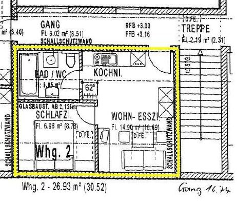 Grundriss zur Wohnung