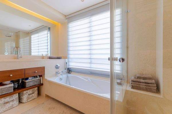Bathroom in villa in Costa d'en Blanes