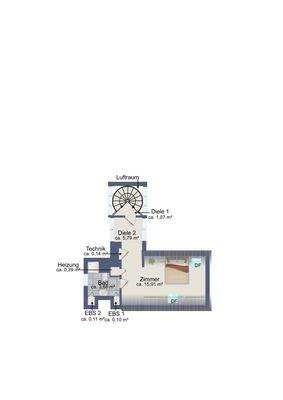 Dachgeschoss (Schematischer Grundriss)
