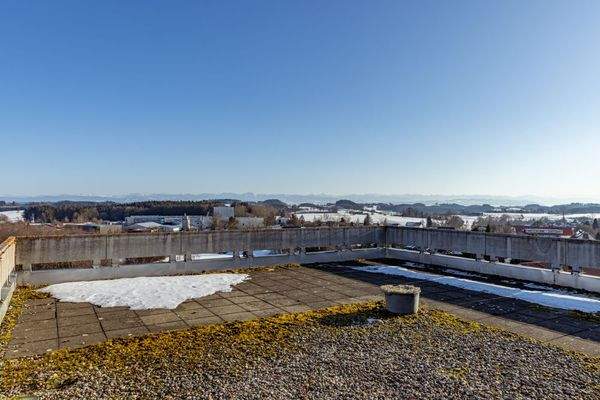 Fantastische Aussicht von der Dachterrasse