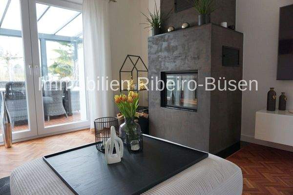 Der Kaminofen mit Beton-Ciré Oberfläche