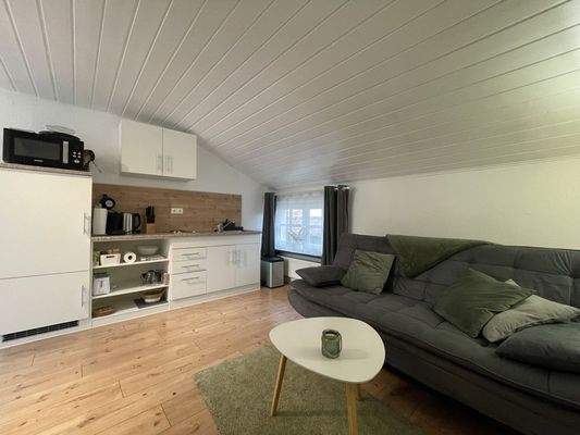 Wohnbereich mit Küche Appartement 2