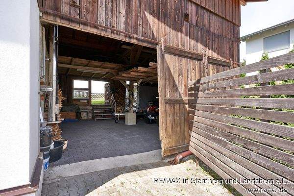 Einfahrt zum Stadel (Nordseite des Gebäudes)