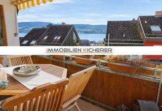 Loggia mit See- u. Bergsicht - 2 Zi. Whg Süd DG 