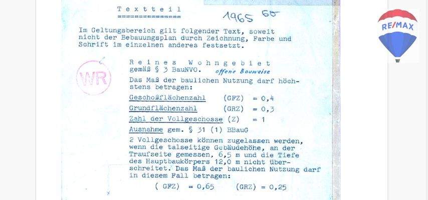 Textteil Bebauungsplan