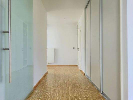 Extension: Hallway with fitted wardrobes