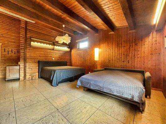 Schlafzimmer Blockhaus