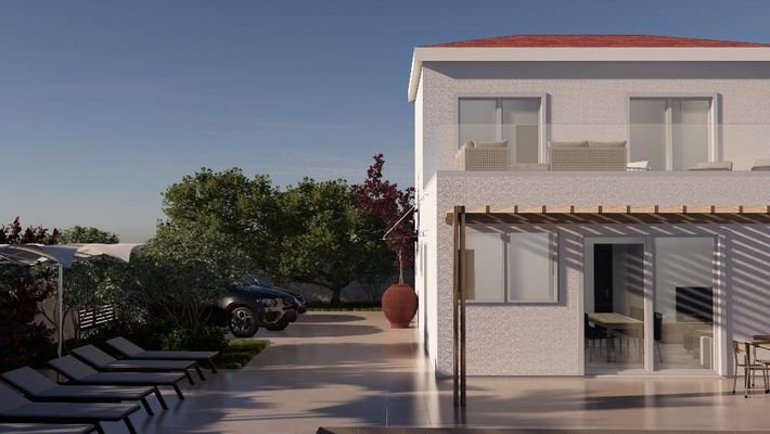 Kreta, Ag. Triada Rethymno: Neubau-Projekt! Moderne Villa mit Pool zu verkaufen