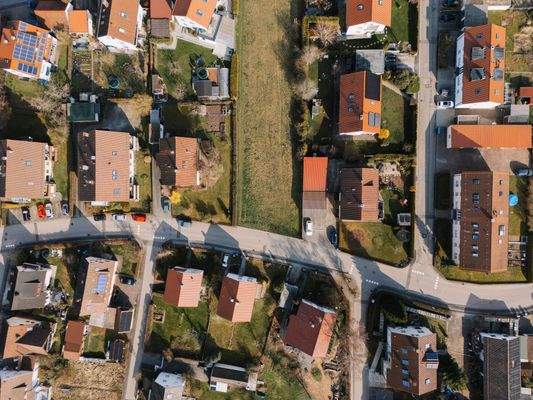 Luftaufnahme Bauplatz
