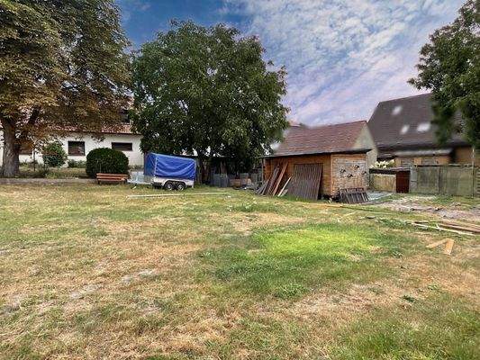 Blick Richtung des späteren Baufeldes