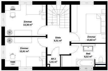 Grundriss Obergeschoß