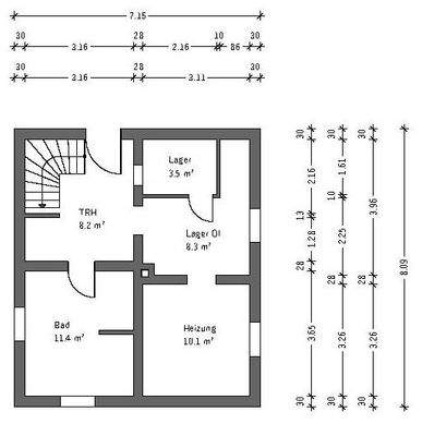 Grundriss Kellergeschoss