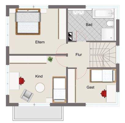 Grundriss Obergeschoss