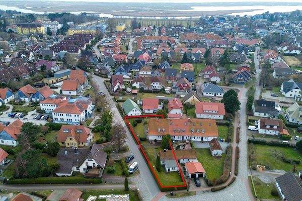 Drohnenaufnahme Richtung Zingster Strom im Süden