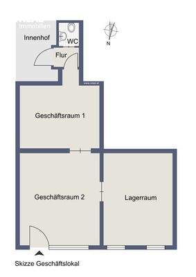 Planskizze Blumengeschäft