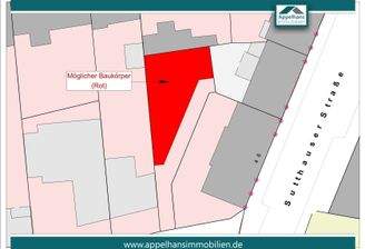 Möglicher Baukörper 