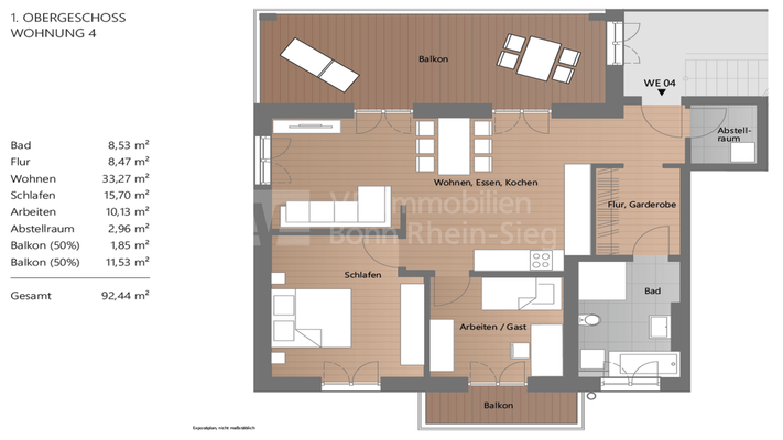 Grundriss Wohnung 4