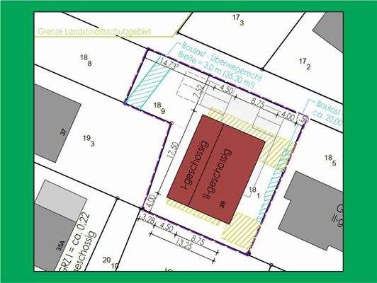 Beispiel der Bebauung