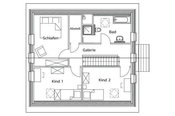 Beispielgrundriss DG