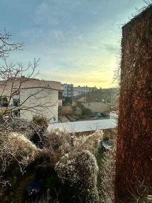 Blick vom Schlafzimmer und Küche
