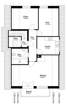 Grundriss Dachgeschoss