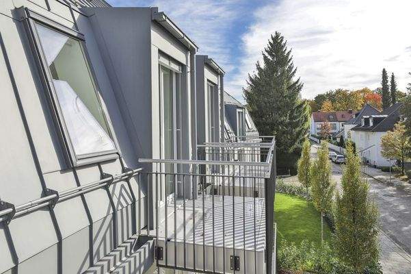 Balkon vom Dach-App.