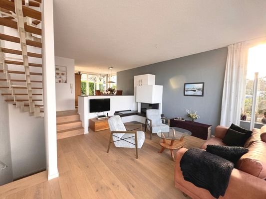 Wohnetage mit neuem Holzofen