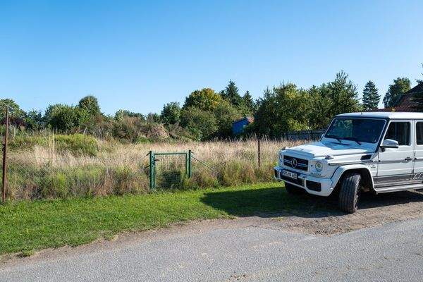 Blick auf das Grundstück