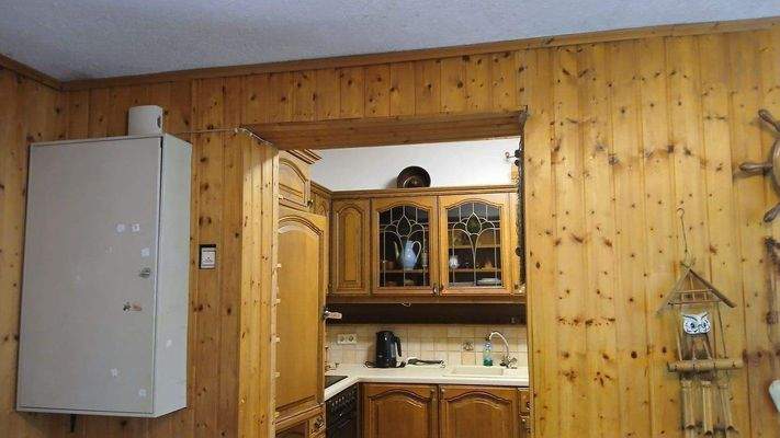 Blick zur Küche von der Veranda