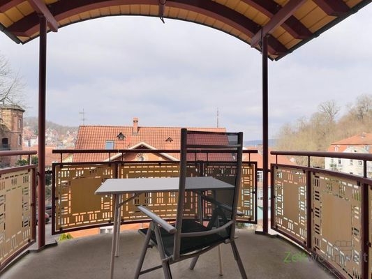 Balkonausblick im Februar