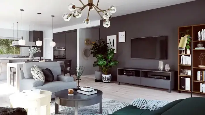 DAN-WOOD HAUS Point-144S Wohn-Esszimmer