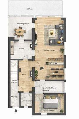 EG Haus 20 möbliert