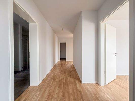 Moderner Flur im Penthouse