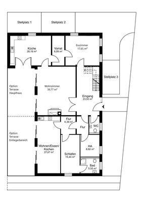 Grundrissplan Erdgeschoss
