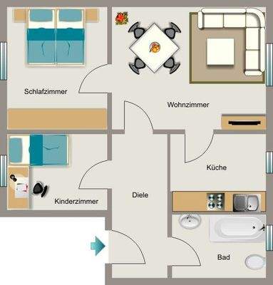 Grundriss beispielhaft