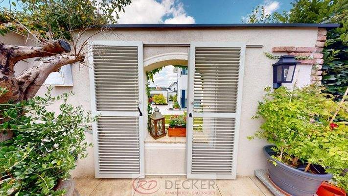 Mediterranes Gartendetail