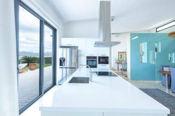 Kreta, Kalathas: Moderne mediterrane Villa mit atemberaubendem Meerblick zu verkaufen