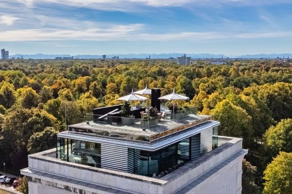 360°-Panoramablicke über die Münchner Skyline